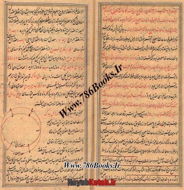 کتاب پنج رساله شرح بیست باب در اسطرلاب و هیئت و طالع، جداول نجومی، معرفت سمت قبله، ترجمه خاصیت درجات - Image 3