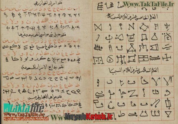 دانلود کتاب اقسام قلم طلسمات (فارسی و عربی) رمزگشایی خط و قلمهای طلسمات - Image 2