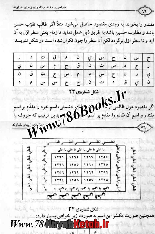 فرشتگان موگل و ذکر فوائد و خواص بعضی از اسماء الحسنی