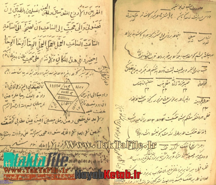 کتاب بیاض علوم غریبه و طلسمات نسخه اصلی کتاب بیاض علوم غریبه و طلسمات نسخه اصلی