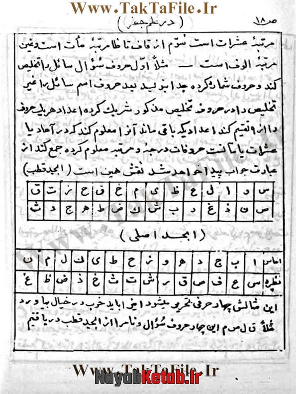 دانلود کتاب در علوم جفر, آموزش جفر مقدماتی تا پیشرفته