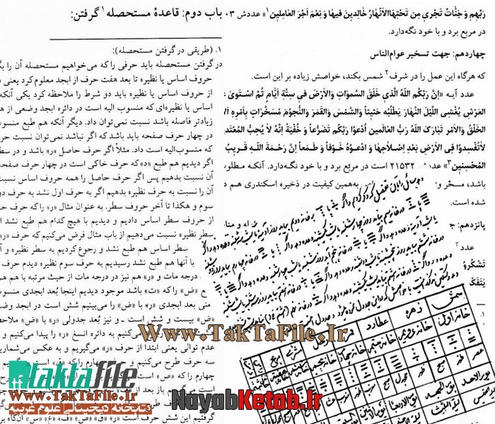 انواع ختومات, ختم آیه نور, ختم بحرالعلوم نجفی انواع ختومات, ختم آیه نور, ختم بحرالعلوم نجفی