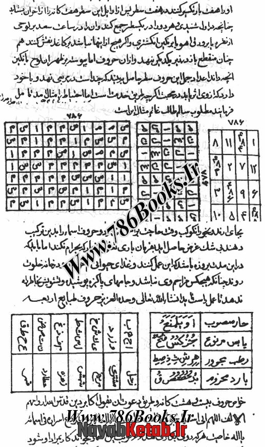 کتاب قواعد علم الجفر و الحروف قواعد علم اعداد و الاوفاق