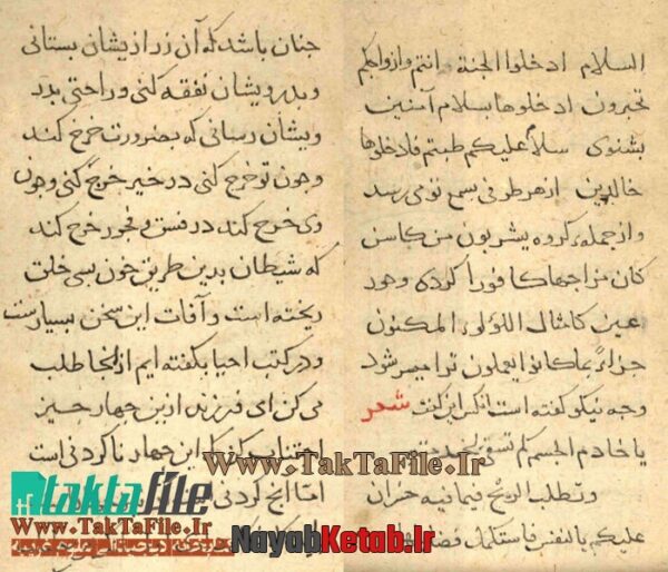 دانلود کتاب نسخه خطی فتوت نامه، آداب تصوف، احکام ساعات، مونس العشاق، مونس العشاق حکمت الموت - Image 3