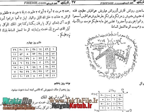 دانلود کتاب منتخب شمس المعارف الکبری و سر المکتوم موسوم به (مجمع الطلاسم و اشکال المکرم) - Image 4