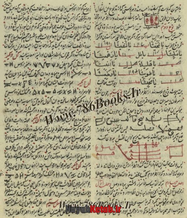 کتاب مجموعه رسائل مختلفه در رمل و اسرار قاسمی مصور، طلسمات مریخ الهند از بلیناس حکیم - Image 10