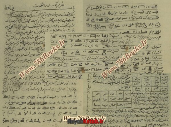 کتاب مجموعه ایی از رسائل، در تعویذات و آیات و طلسمات و خطوط غریب (فارسی و عربی) - Image 2