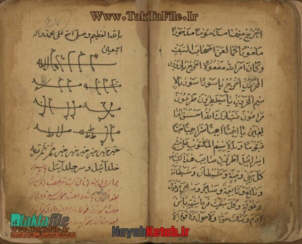 کتاب رساله ای در تعويذات علوم غريبه (نام دیوهای حضرت سلیمان) - Image 2